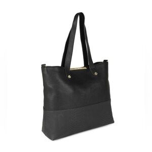 Steve Madden Black/Snake Skin Tote Bag - Good Condition